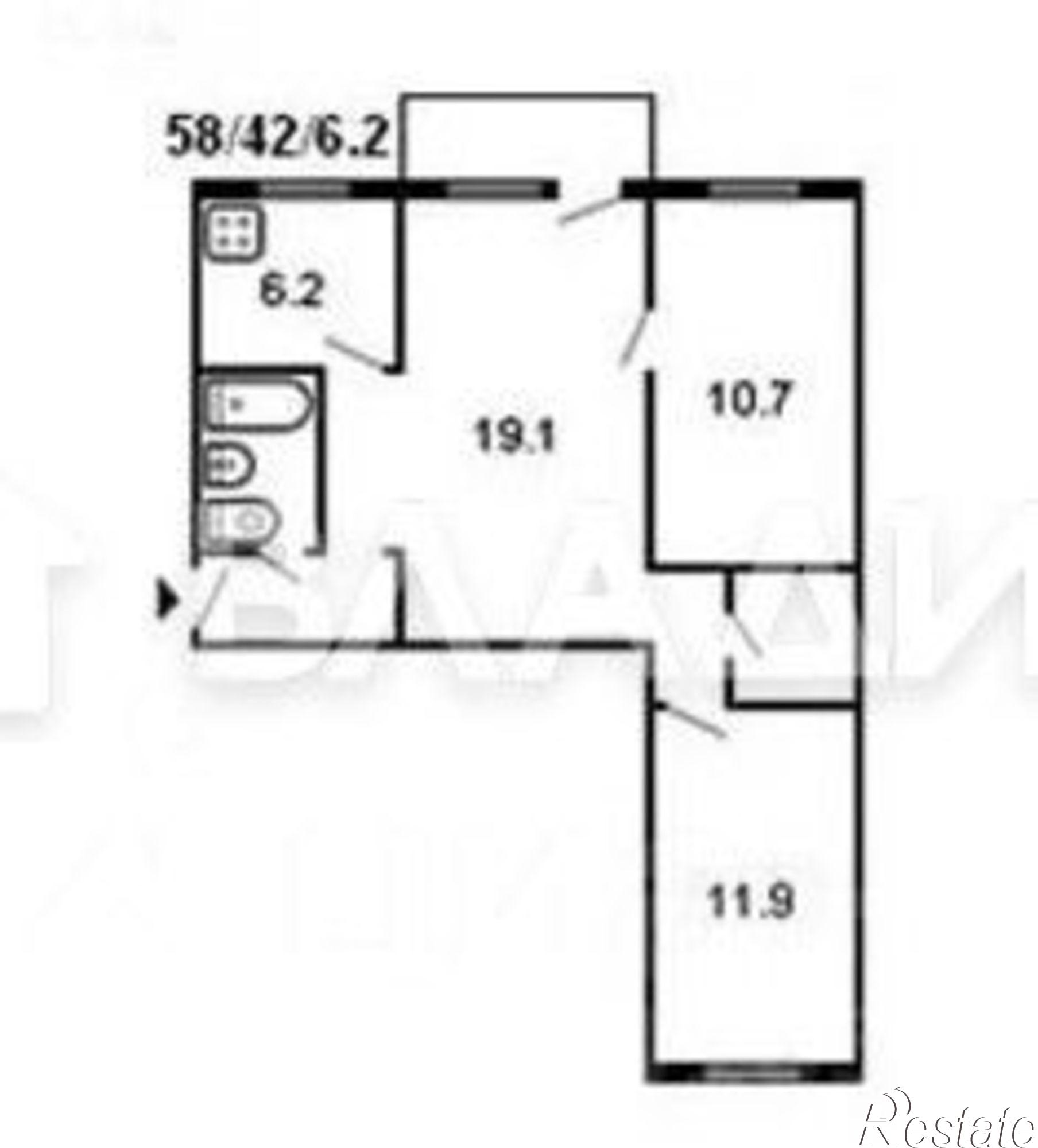 Купить квартиру за 5 900 000 рублей на Владимир, проспект Ленина, 21